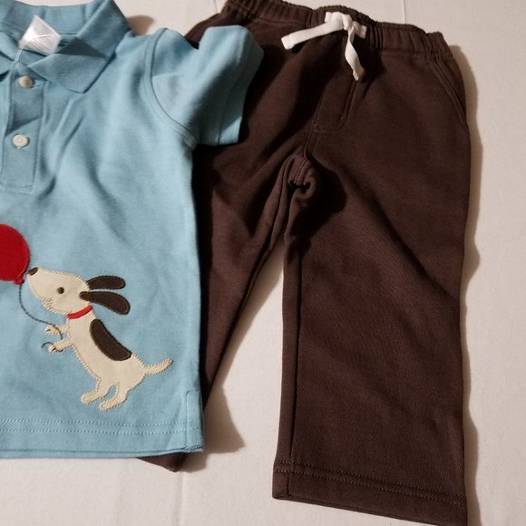 Gymboree Outlet Stylish Puppy 18-24 month shirt & pants NWT set. - Picture 2 of 3